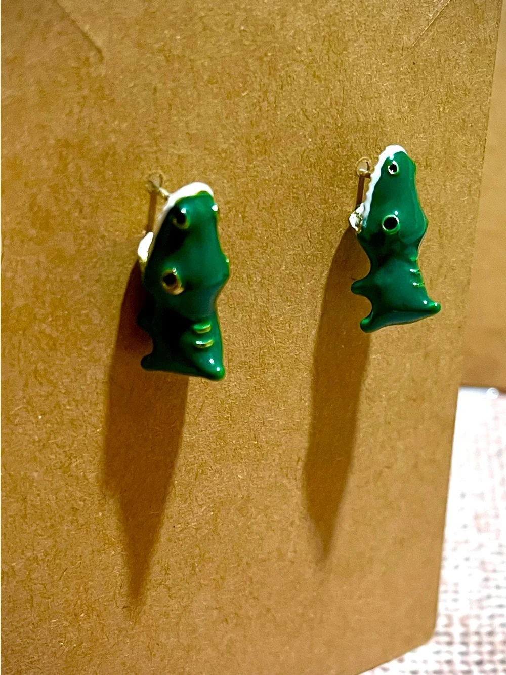 Alligator Eating Earlobe Earrings